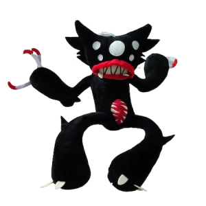 Jucarie de plus, Daddy Huggy Wuggy, Killy Willy, 33cm, Negru, Bonline Bimbimbo