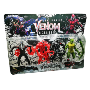 Set 4 Figurine 17cm, Venom, 3 ani, multicolor 35x47x7 cm Bimbimbo