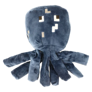 Jucarie plus, Minecraft, NO63, Caracatita, 23 cm, Albastru inchis Bimbimbo