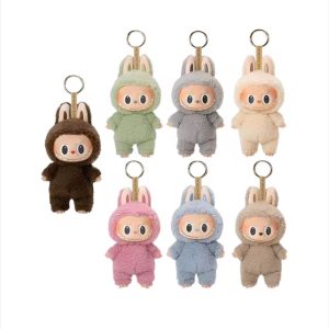 Jucarie de plus Labubu seria 1, Macaron ,cutie surpriza, 15 cm