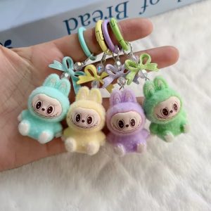 Set 2 jucarii breloc labubu mini, 5 cm , multicolor