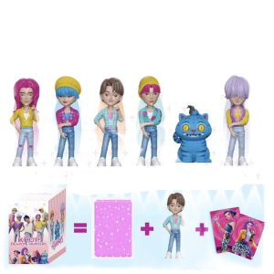 Set 3 figurine saja boys, baietii k pop demon hunters, BimbimBo, 10 cm